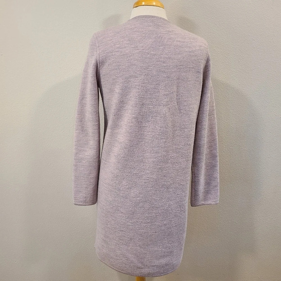 Madewell Lombard Sweater Coat in Heathered Shell Lilac - Picture 5 of 6